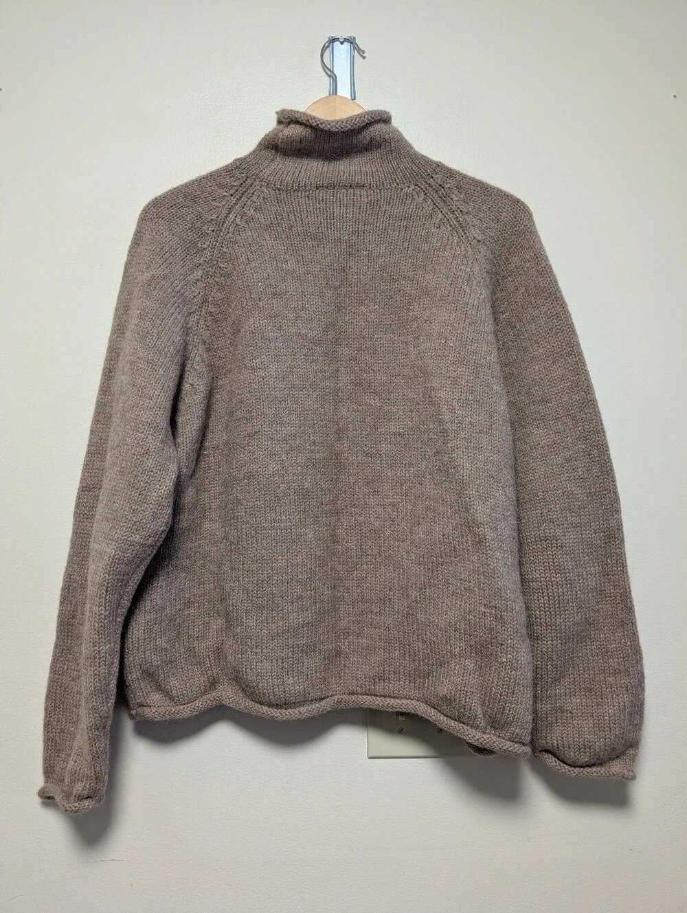 J.Crew Oarsman Roll Neck 100% Wool Sweater Men's Large Vintage
